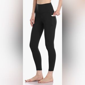 Black Colorfulkoala Leggings with Pockets
